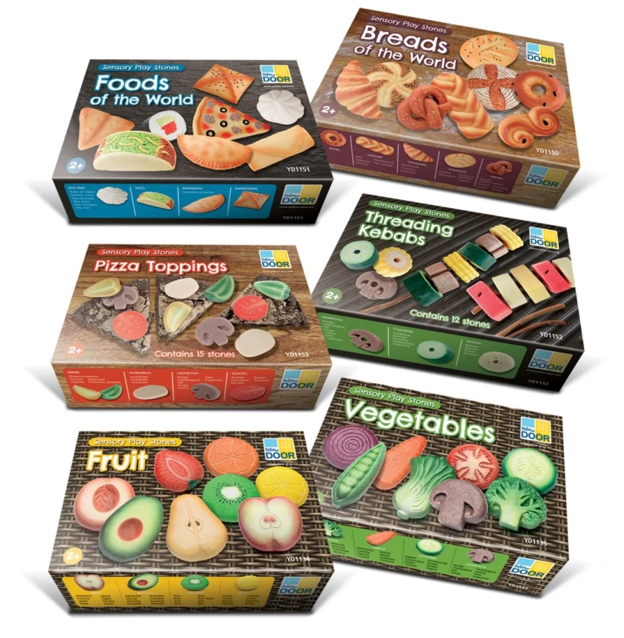 Yellow Door Maths Outdoors | Mud Kitchen Food Stones Collection