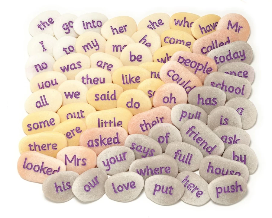Yellow Door Literacy Outdoors | Tricky Word Pebbles