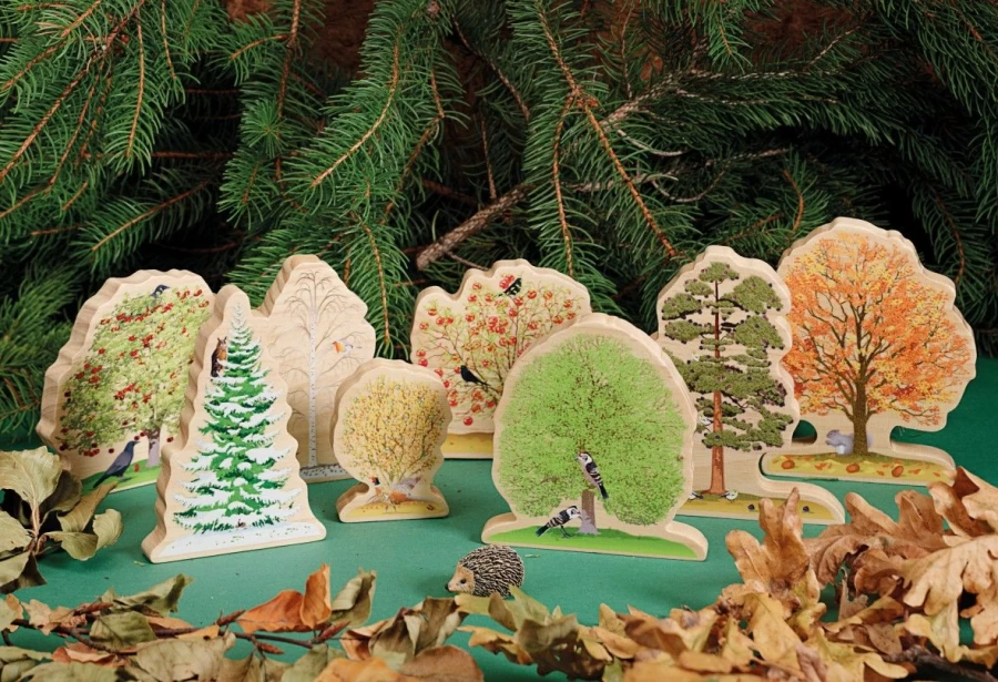 Yellow Door Wooden Resources | Four Seasons Trees Wooden Play Set