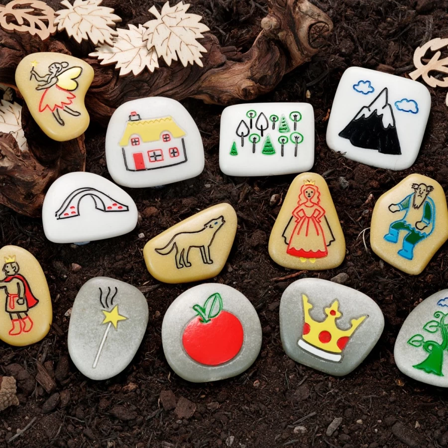 Yellow Door Literacy Outdoors | Story Stones Fairy Tales