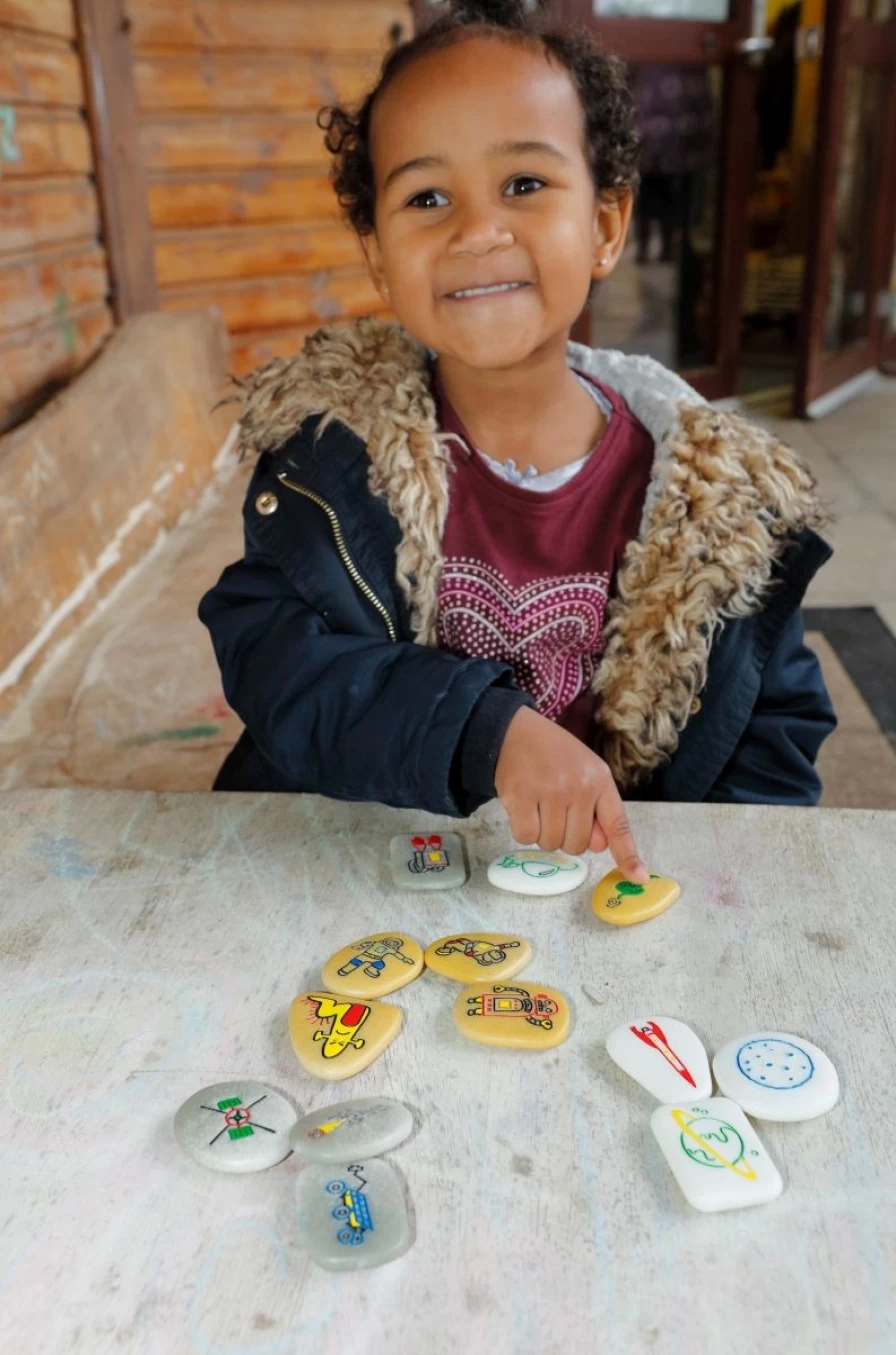 Yellow Door Literacy Outdoors | Story Stones Outer Space