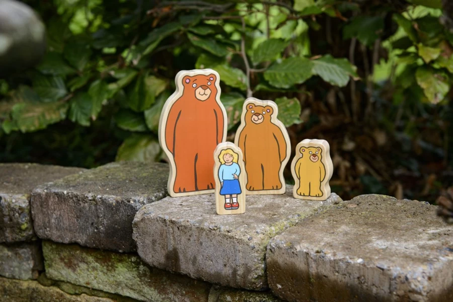Yellow Door Wooden Resources | Goldilocks And The Three Bears Wooden Characters