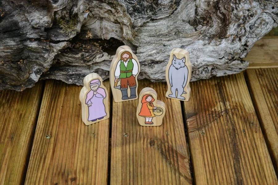 Yellow Door Wooden Resources | Little Red Riding Hood Wooden Characters