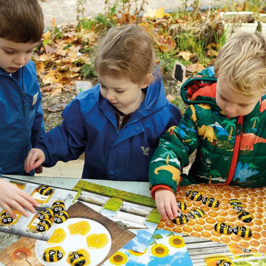 Yellow Door Maths Outdoors | Honey Bee Number Resources