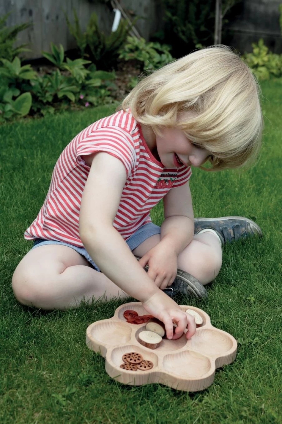 Yellow Door Maths Outdoors | Natural Flower Tray
