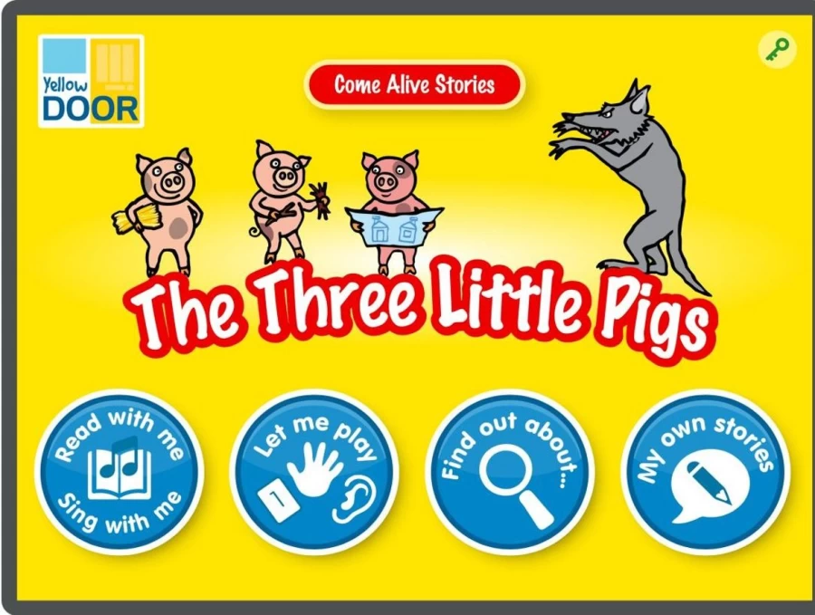 Yellow Door Comprehension | The Three Little Pigs App