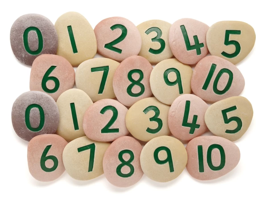 Yellow Door Maths Outdoors | Jumbo Number Pebbles
