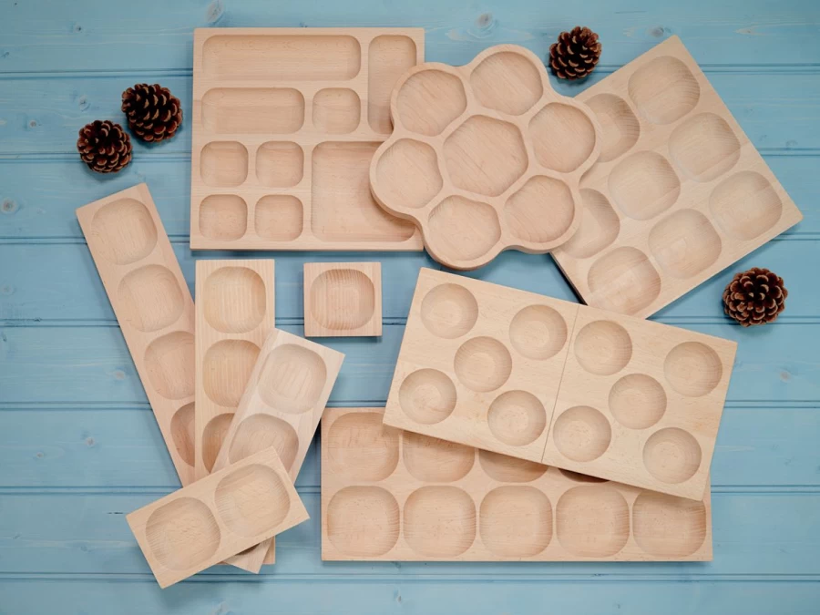 Yellow Door Counting & Sorting | Natural Tray Collection