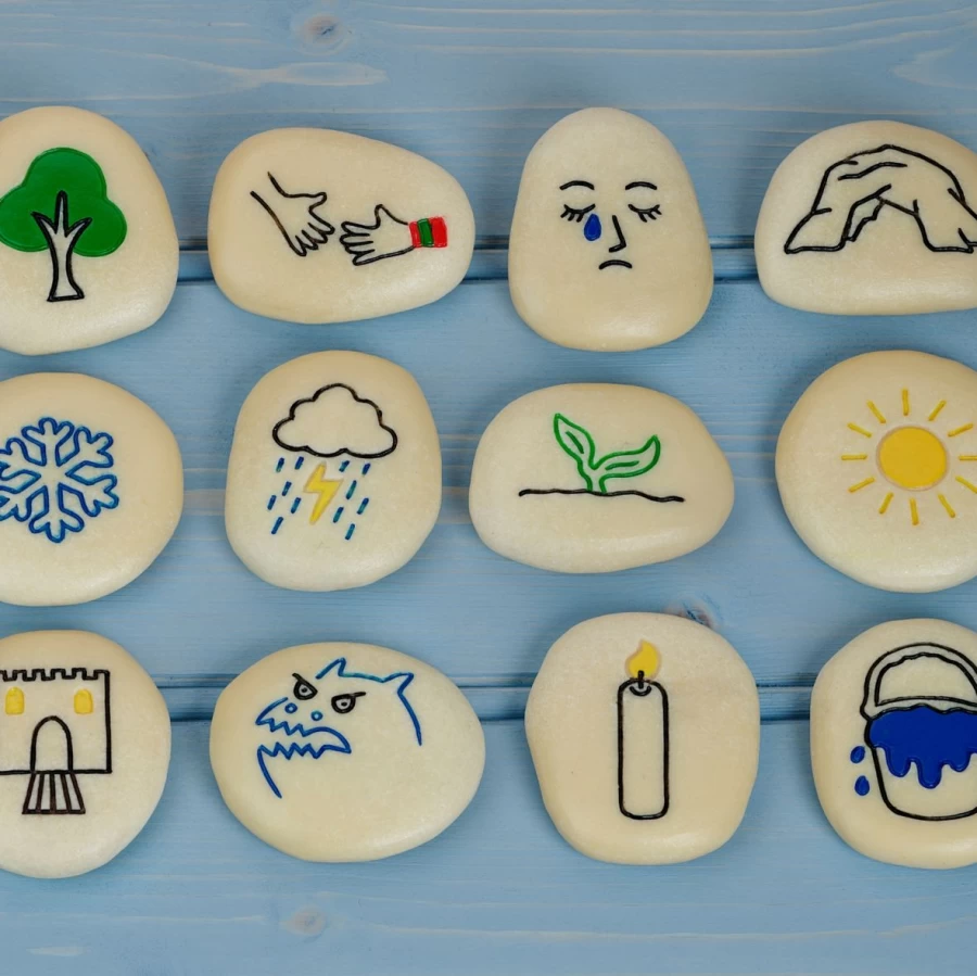 Yellow Door Pebbles | Self-Regulation Stones