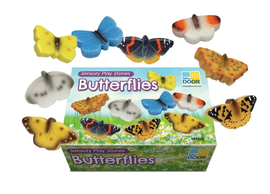 Yellow Door Outdoor | Butterflies Sensory Play Stones
