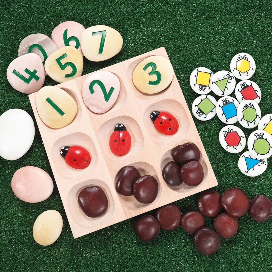 Yellow Door Maths Outdoors | Natural Sorting Tray