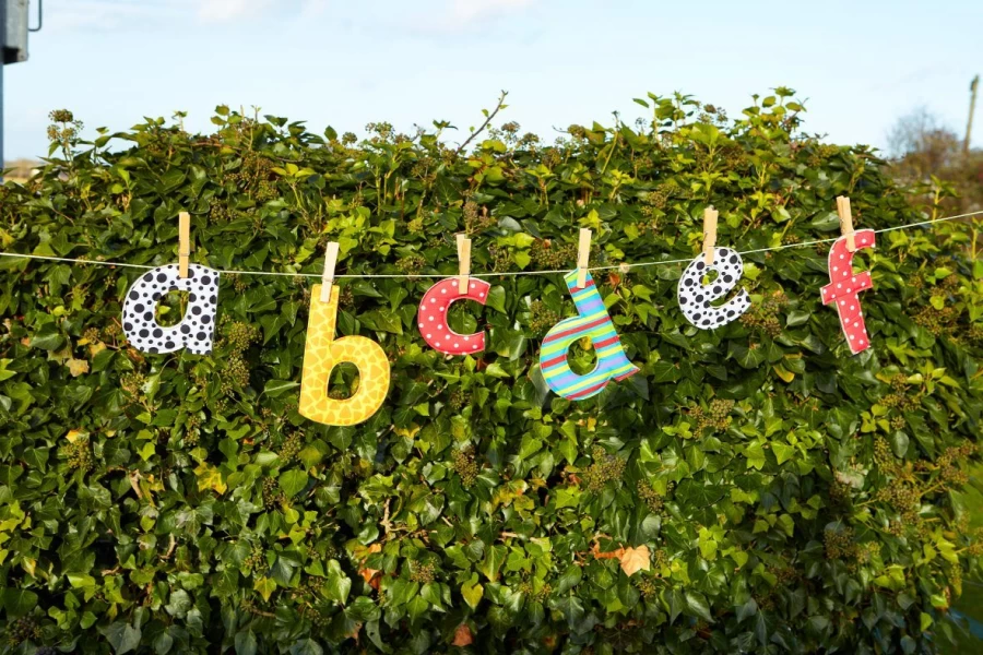 Yellow Door Alphabet | Feely Fabric Letters